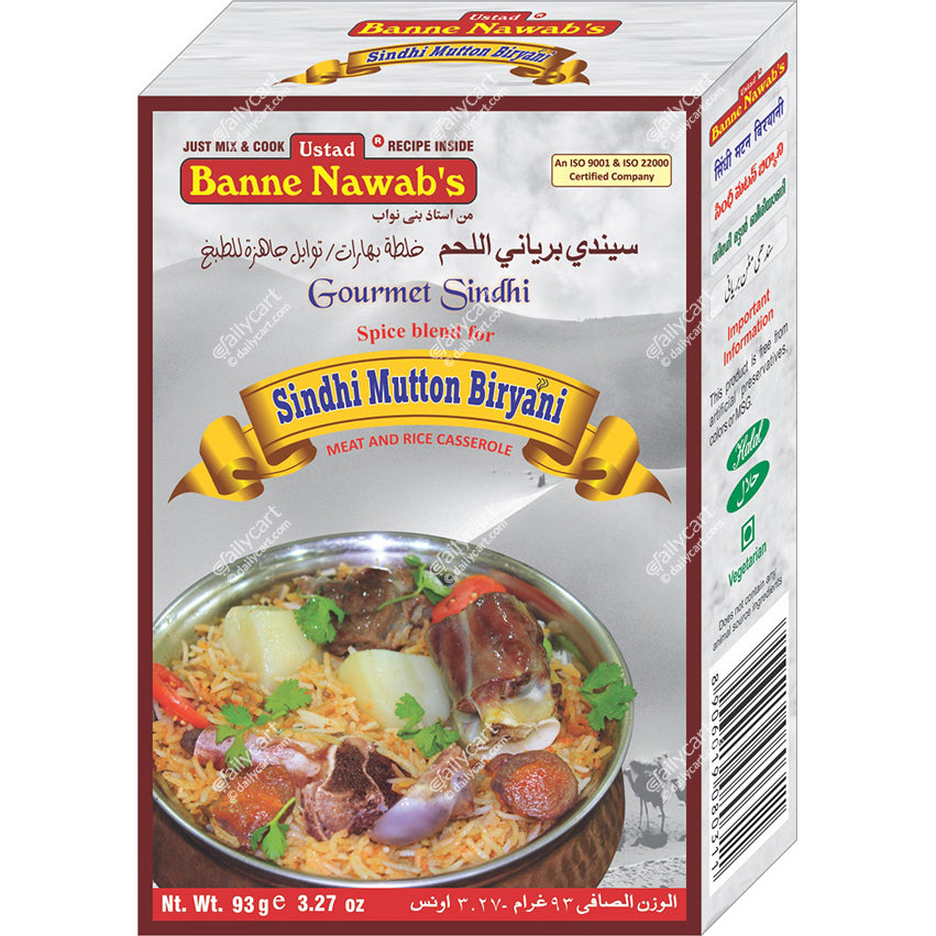 Ustad Banne Nawab's Sindi Mutton Biryani, 93 g