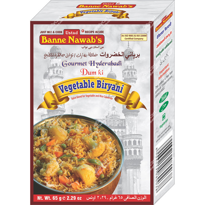 Ustad Banne Nawab's Vegetable Biryani, 65 g