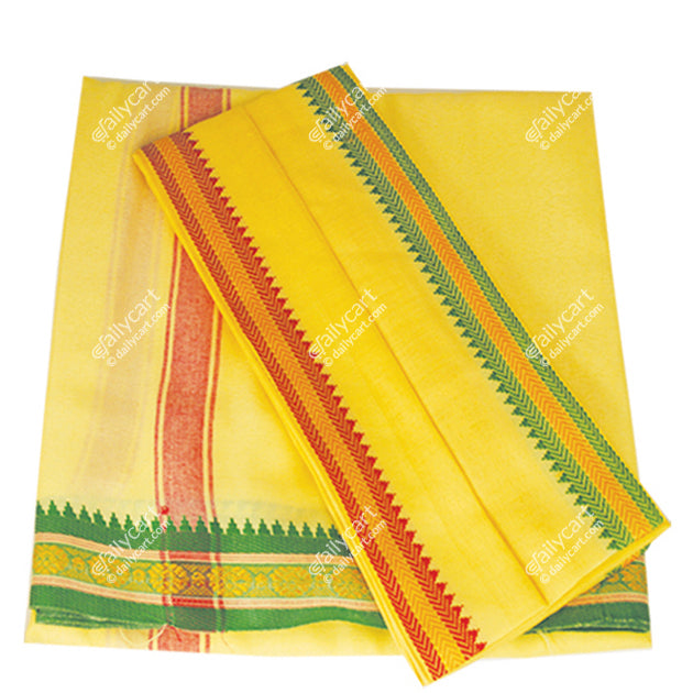 Yellow Dhoti & Patka