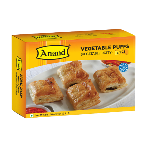 Anand Vegetable Puffs, 1 lb, (Frozen)