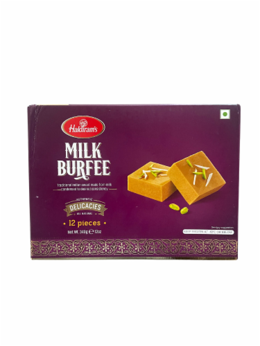 Haldiram's Milk Burfee 340g, (Frozen)