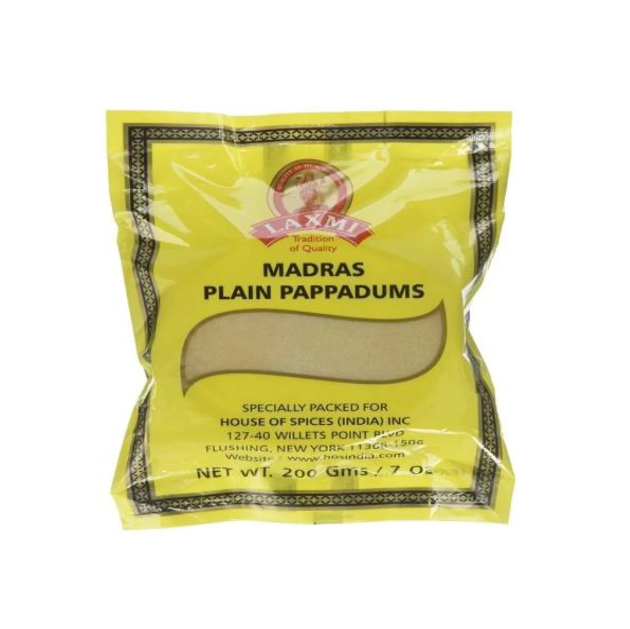 Laxmi Madras Appalam Yellow (Pappad), 200 g