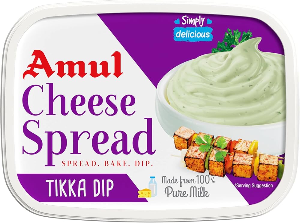 Amul Cheese Spread - Tikka, 7 oz (200 g)