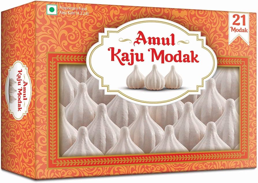 Amul Kaju Modak , 200 g, (Frozen)