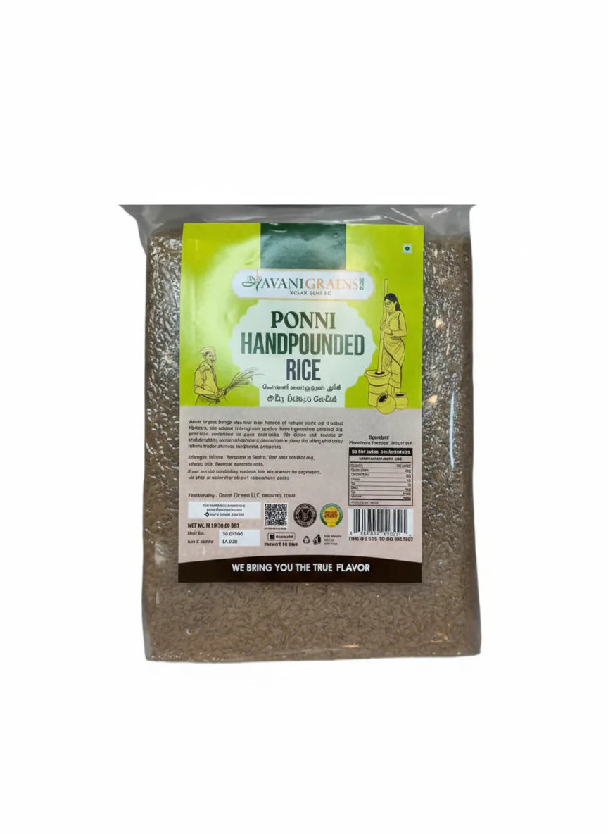 Avani Grains Premium Ponni Kaikuthal (Hand-Pound) Rice, 10lbs