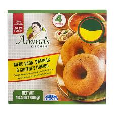 Laxmi / Amma's Kitchen Medu Vada With Sambar (Combo Pack), 380 g (Frozen)