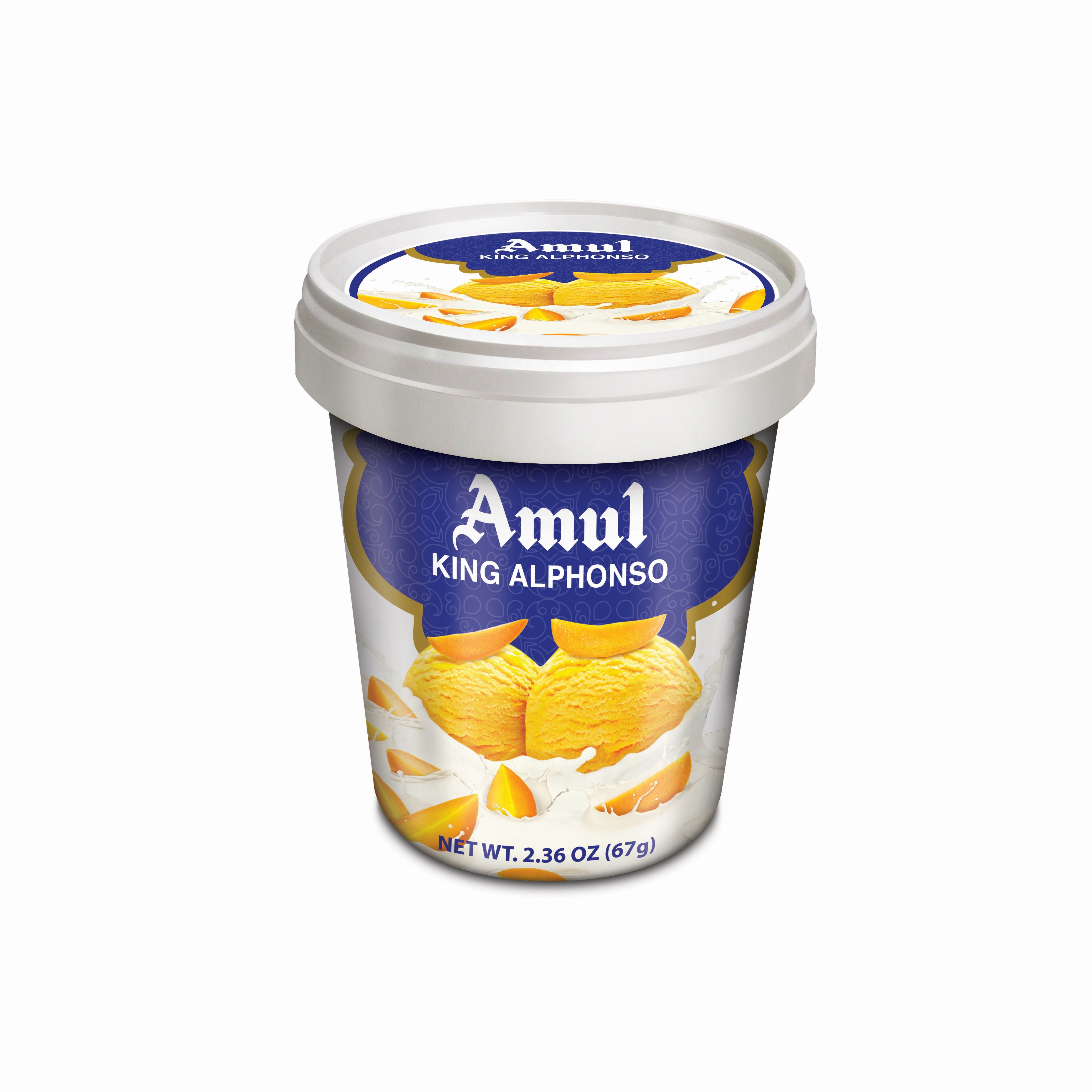 Amul King Alphonso Ice Cream, 125 ml (Frozen)