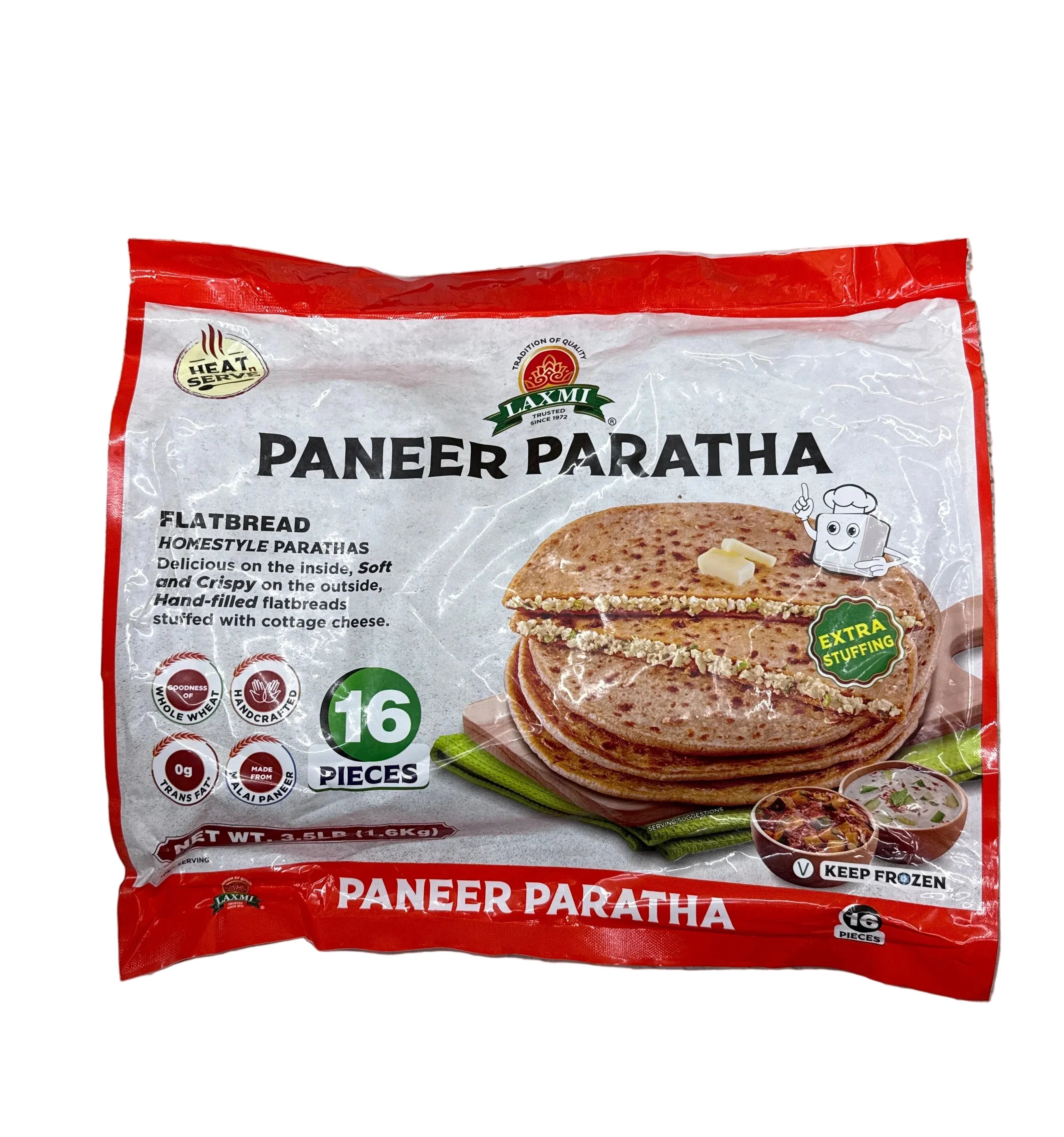 Laxmi Paneer Paratha Family Pack, 16 Pieces, (Frozen)
