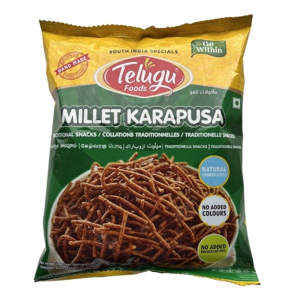 Telugu Foods Finger Millet Karapusa, 170 g , BUY 1 GET 1 FREE, Mix N Match - Add Your 2nd Pack to Cart