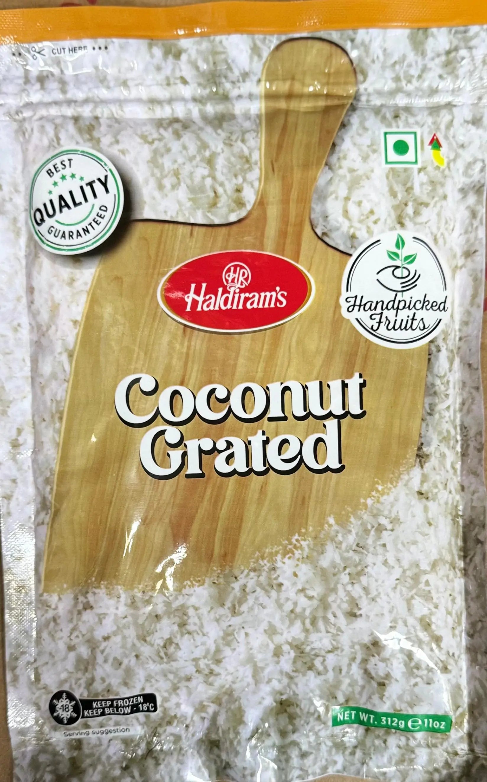 Haldiram's Coconut Grated, 312 g, (Frozen)