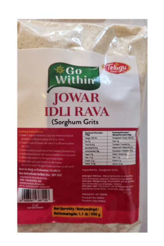 Go Within Jowar Millet Idli Rava, 2 lb