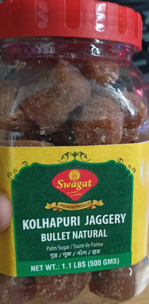 Swagat Mini Cubes Kolhapuri Jaggery Natural In Jar, 500 g