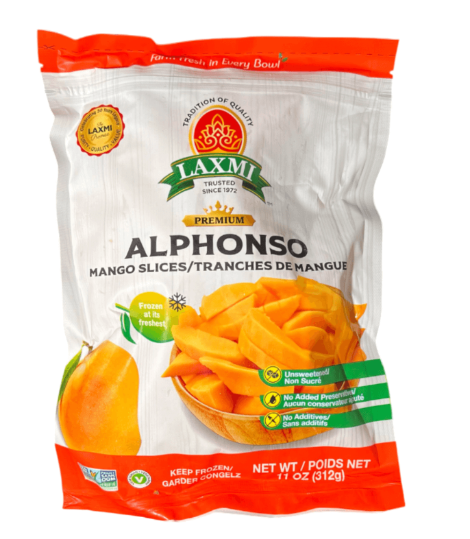 Laxmi Frozen Alphonso Mango Slices, 312 g, (Frozen)
