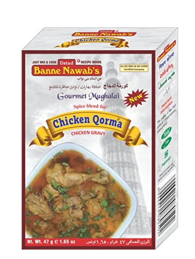 Ustad Banne Nawab's Chicken Qorma Masala, 47 g