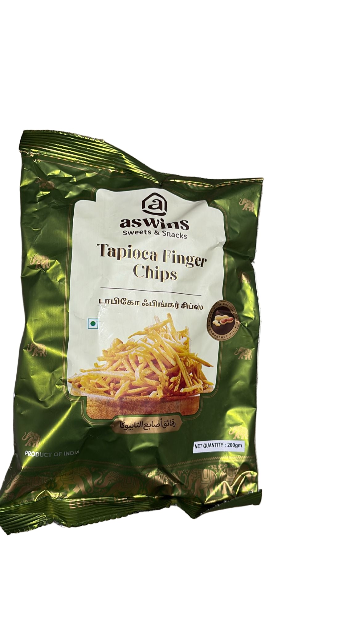 Aswins Tapioca Finger Chips, 200 g