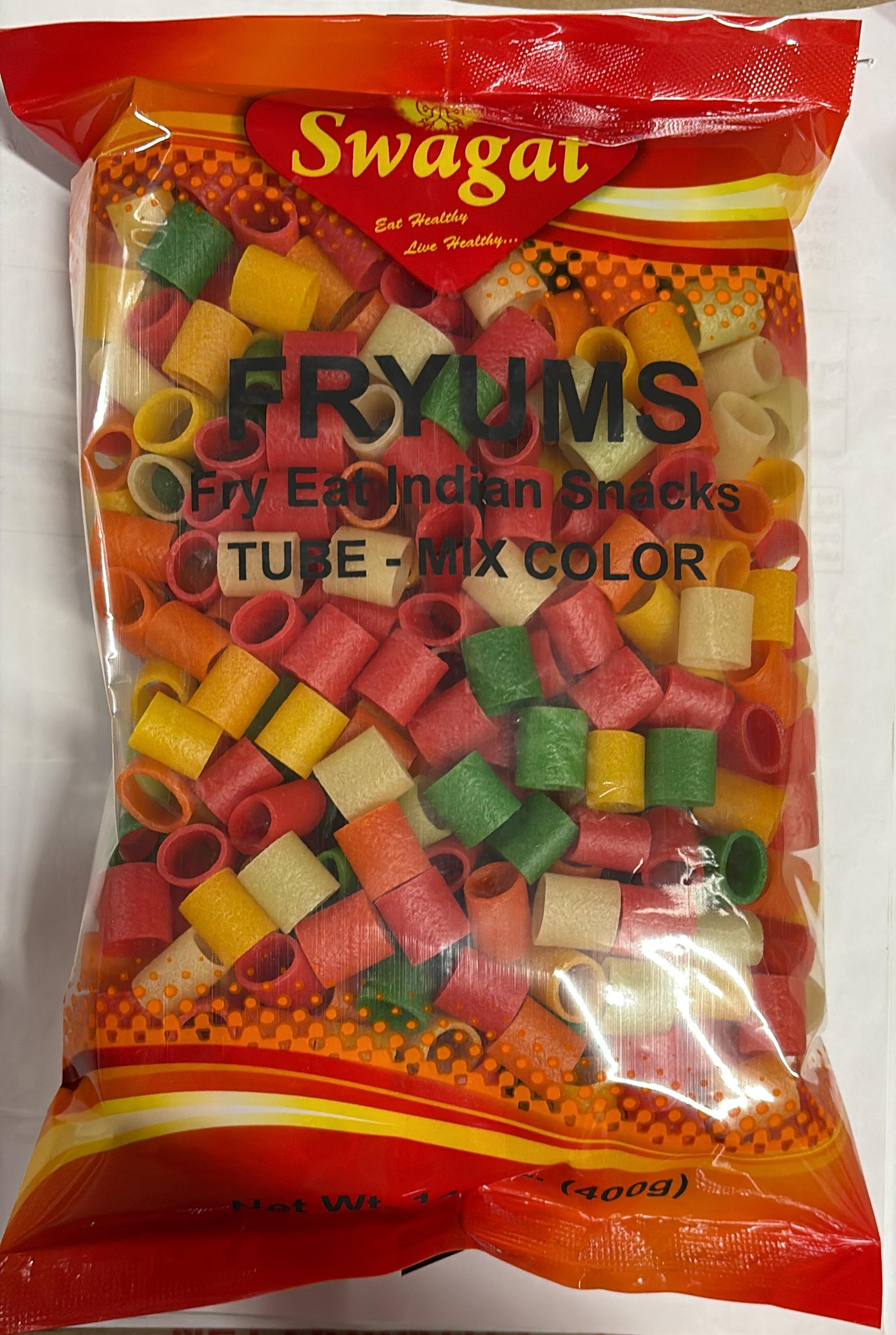 Swagat Fryums Tube Mix Color, 400 g