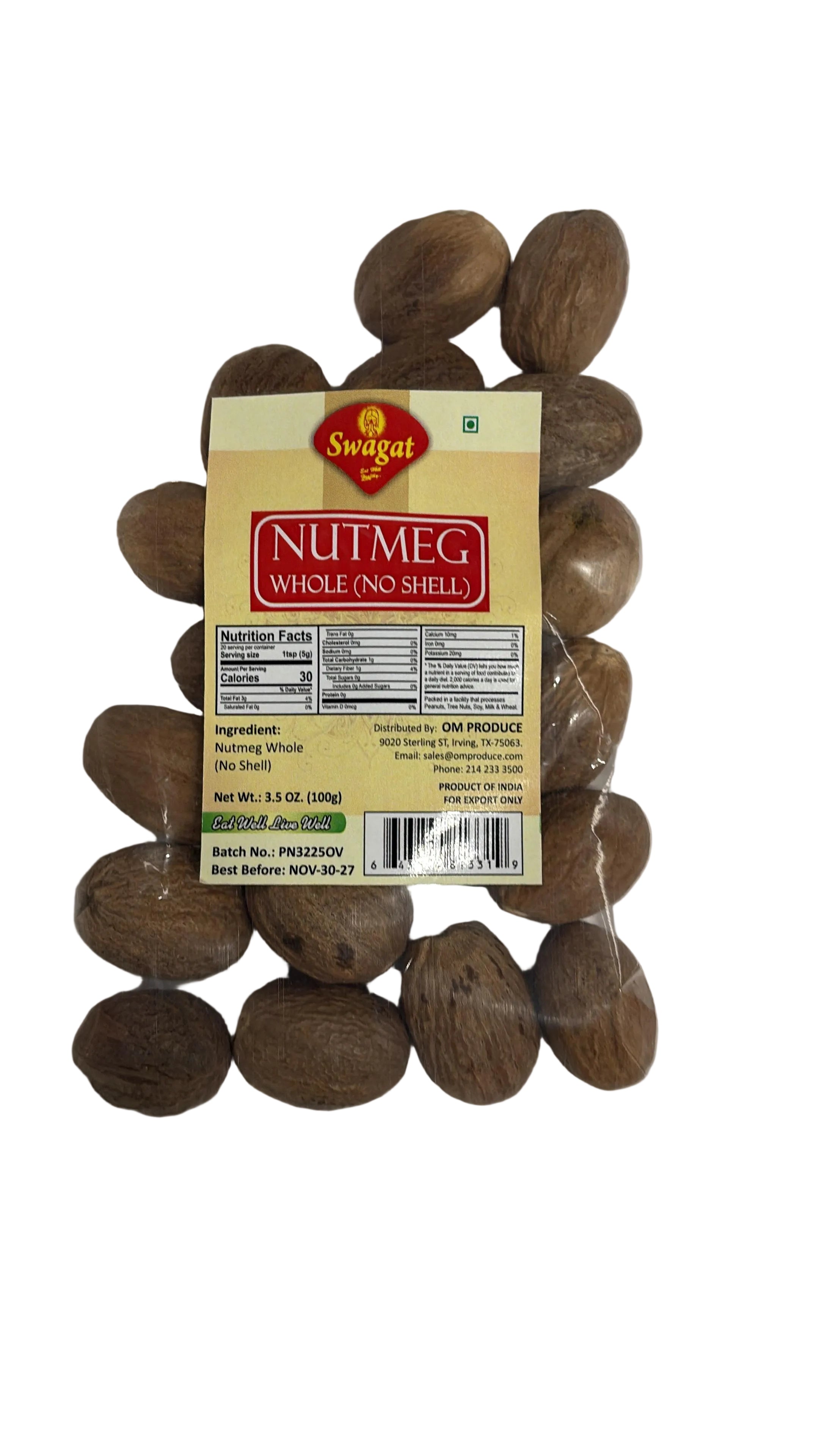 Swagat Nutmeg Whole, 100 g
