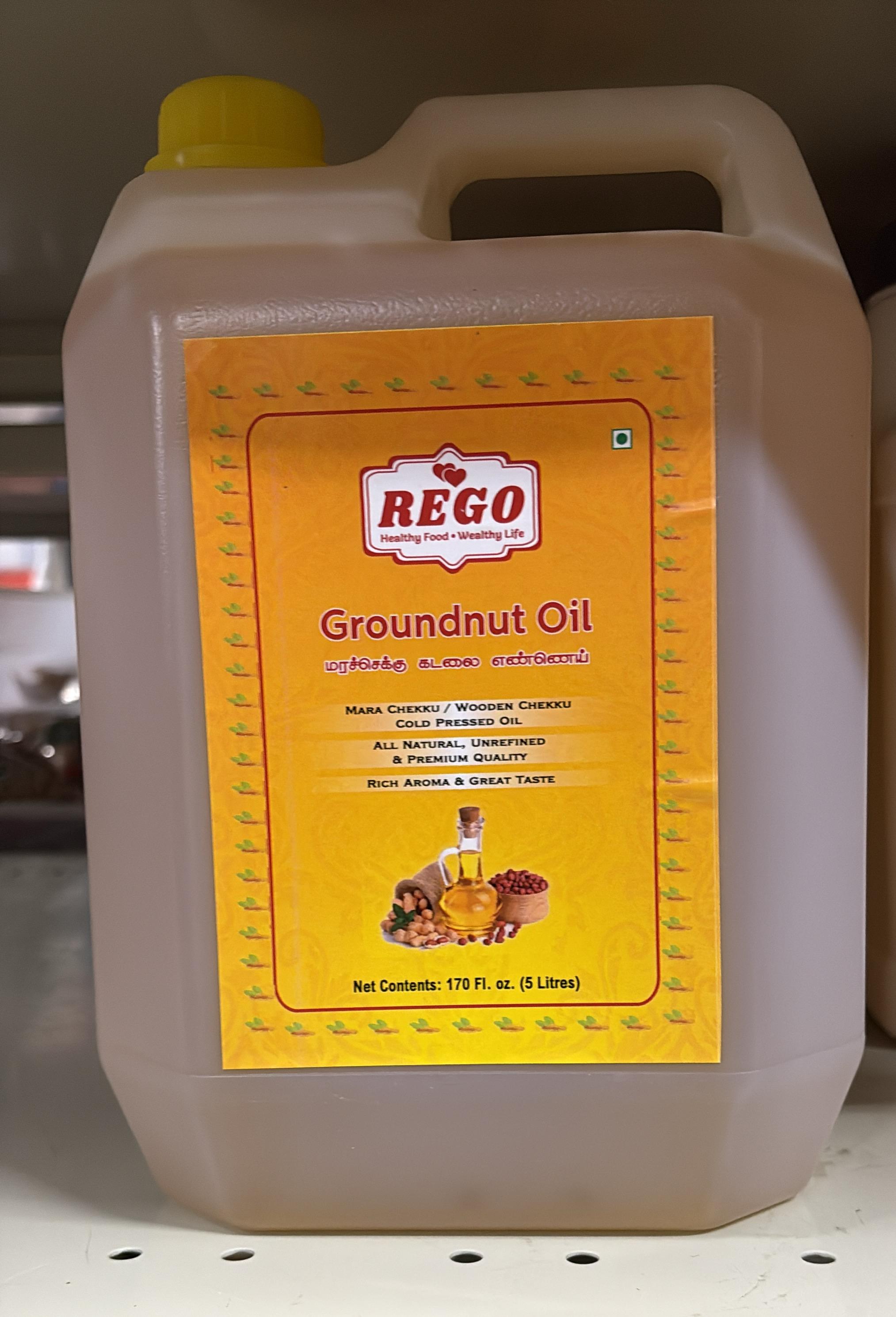 Avani Grains/ Rego Chekko Peanut Oil - Cold Pressed, 5 litre