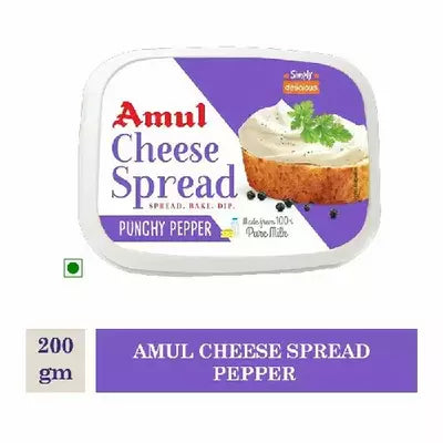 Amul Cheese Spread - Pepper, 7 oz (200 g)