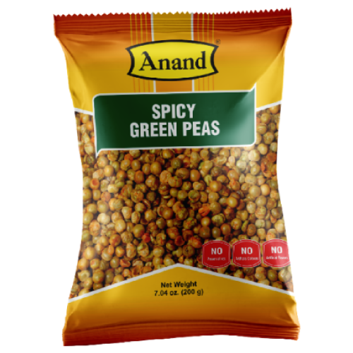 Anand Roasted Green Peas - Spicy, 340 g