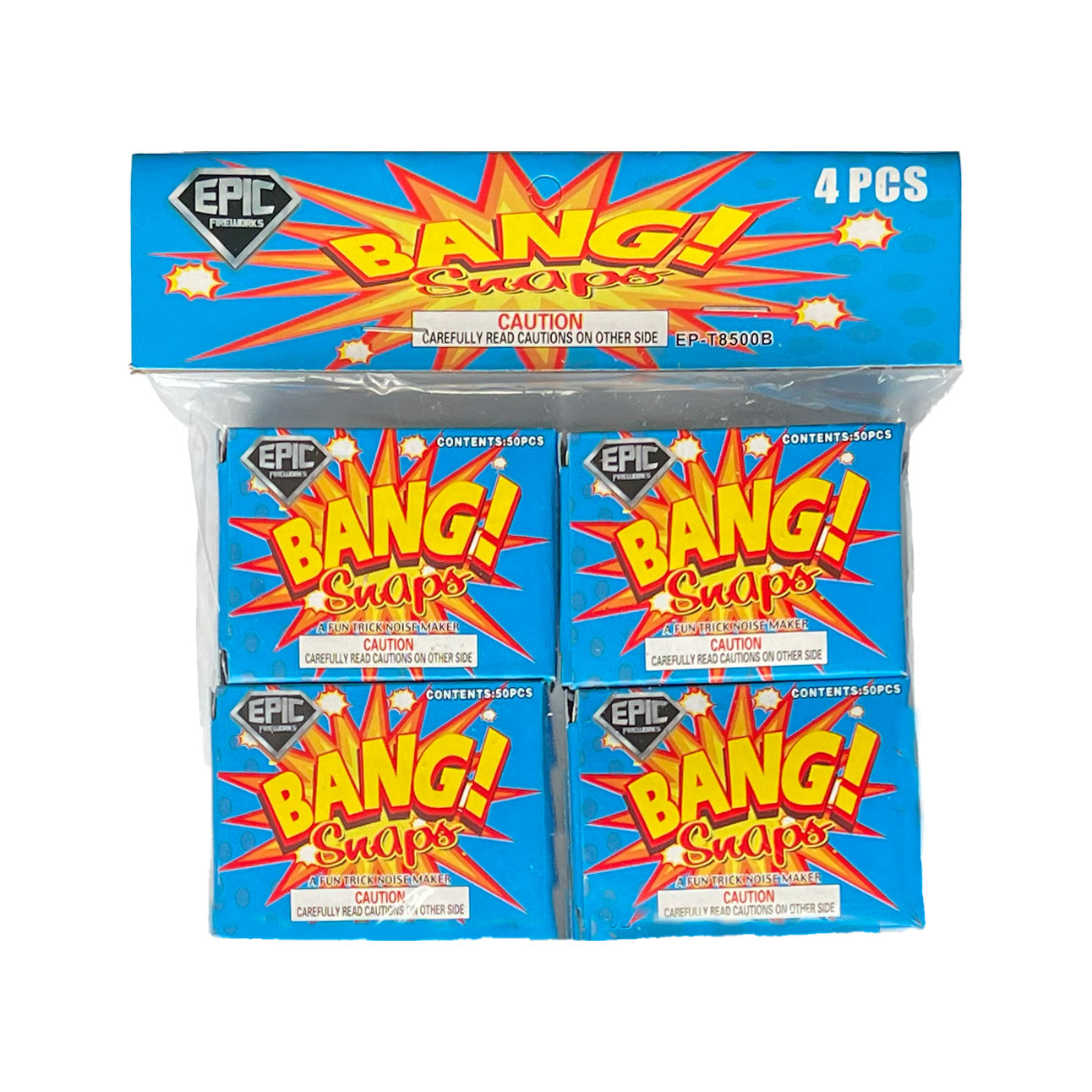 Bang Snaps, 50 pieces in Pack, 4 Boxes, 1 Pack