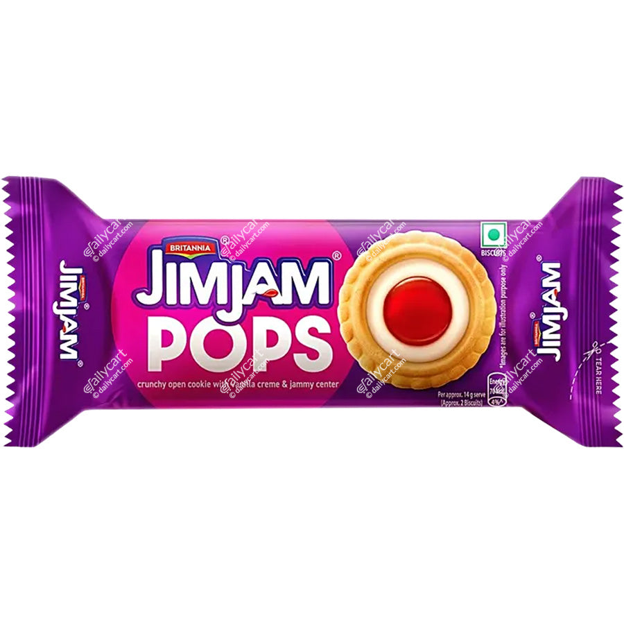 Britannia Jim Jam Pops Cream Biscuits, 70 g