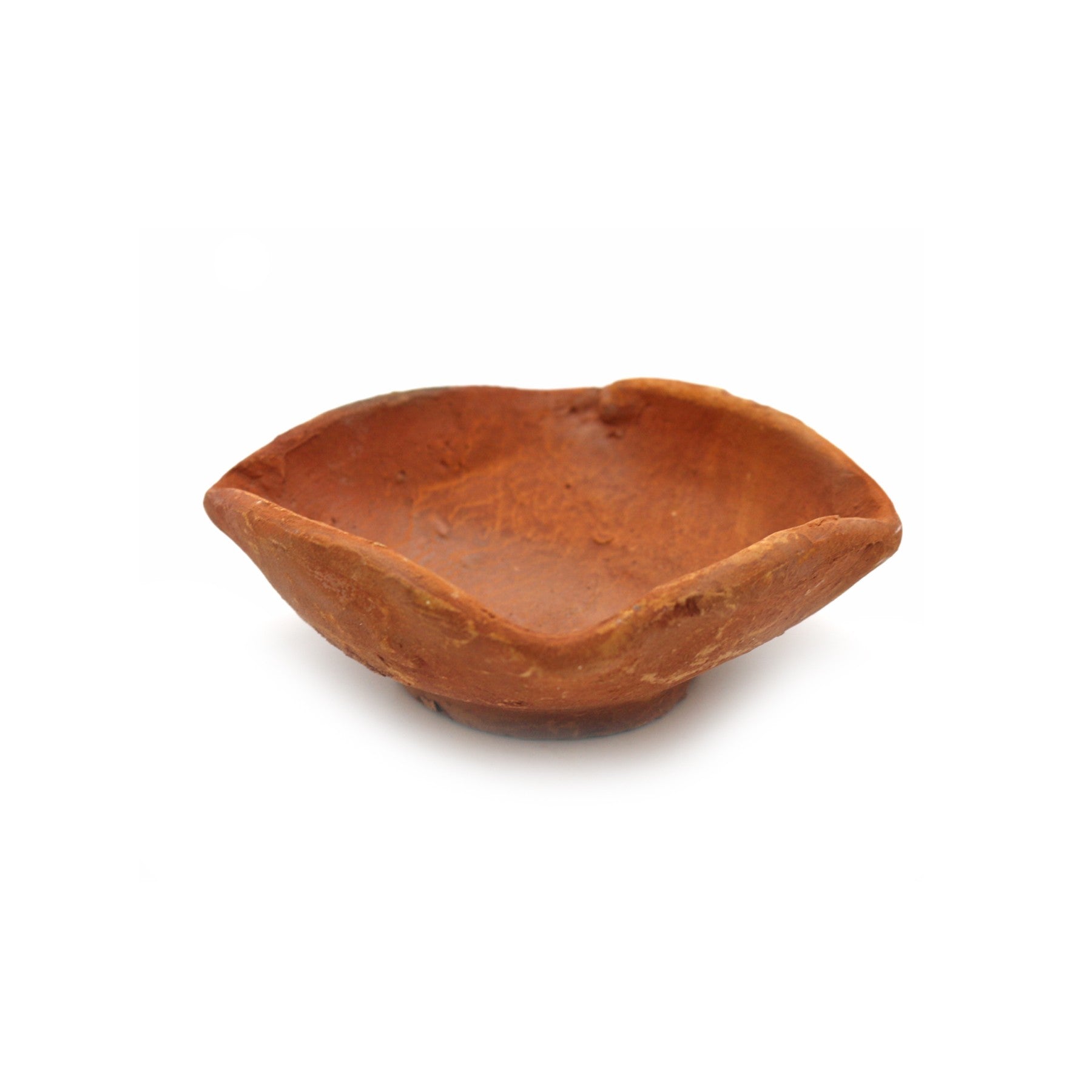 Teracotta 4 Wicks Diya, 3.5" Inch, Set of 6 Diyas