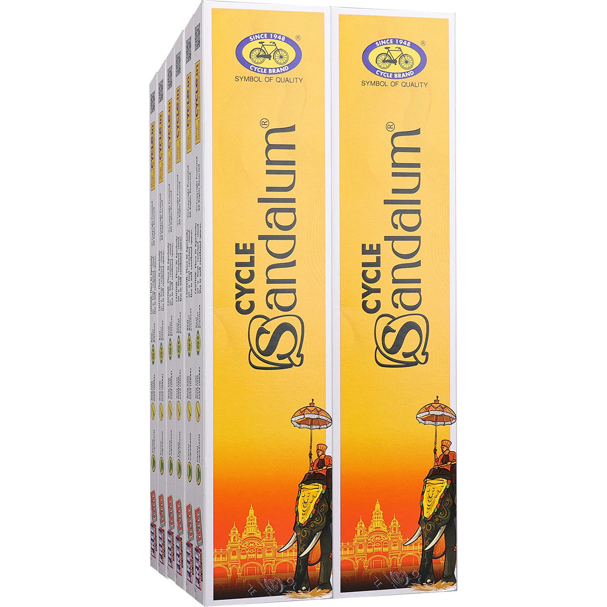 Cycle Sandalam Agarbatti, 15 Sticks, 14 g, Pack of 12 Boxes