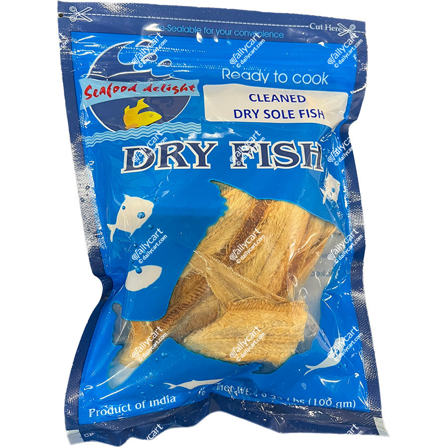 Daily Delight Dry Cleaned Sole Fish, 100 g (Frozen)