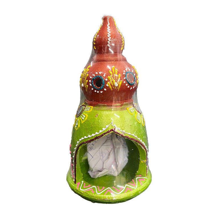 Diwali Decorated Fancy Jali Mandir Diya, 1 Piece (FD-42)