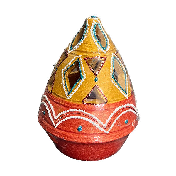 Diwali Decorated Fancy Jali Mandir Diya, 1 Piece (FD-39)