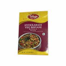 Telugu Foods Hyderabadi Veg Biriyani Masala, 100 g