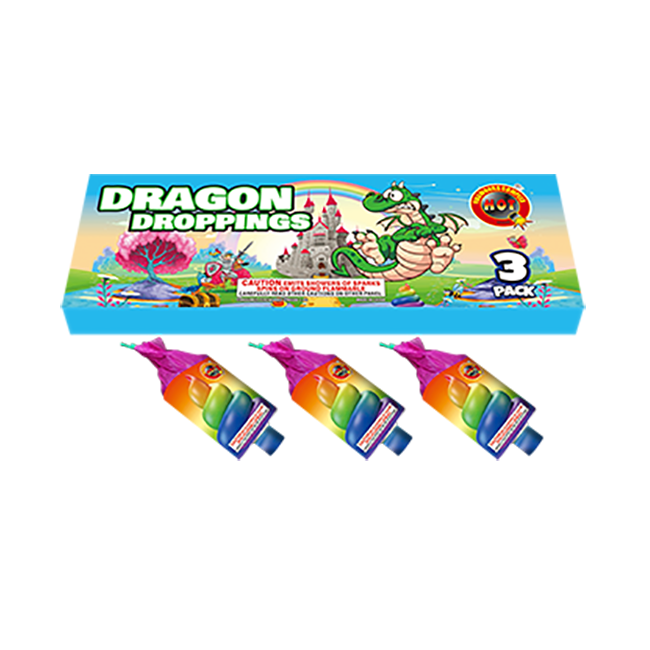 Dragon Dropping Ground Bloom Cracker, Pack of 3 Pieces