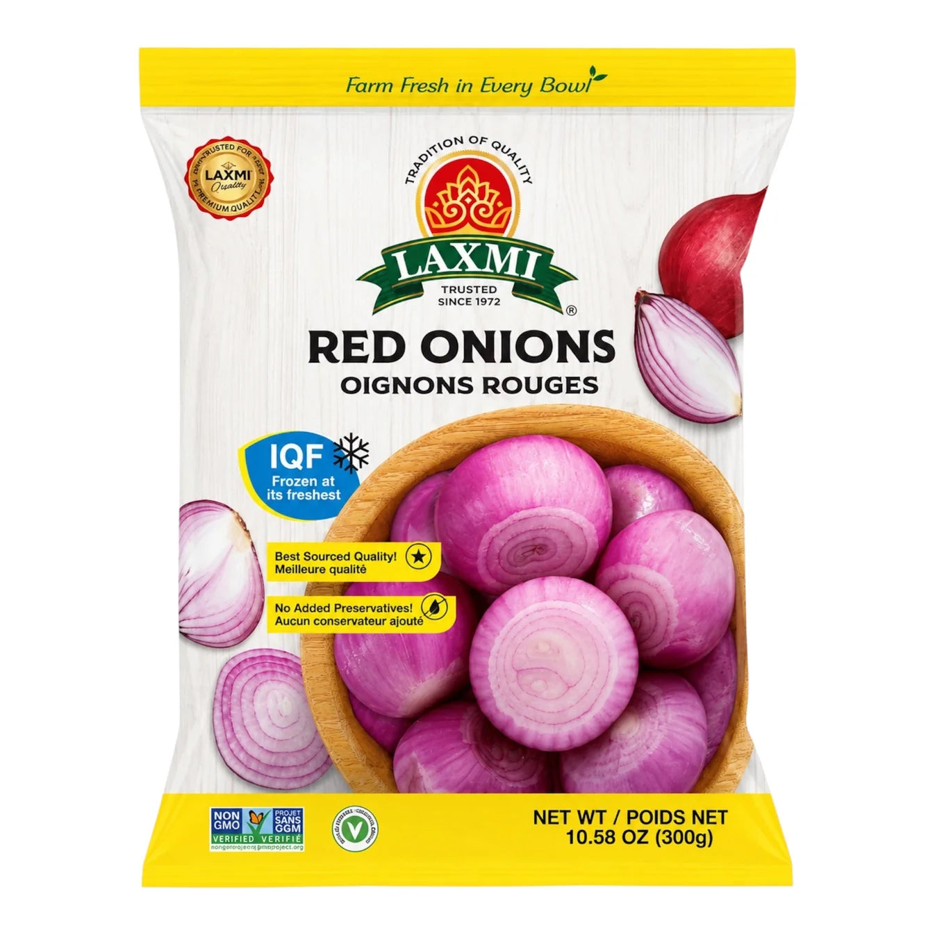 Laxmi Red Onion, 300 g, (Frozen)