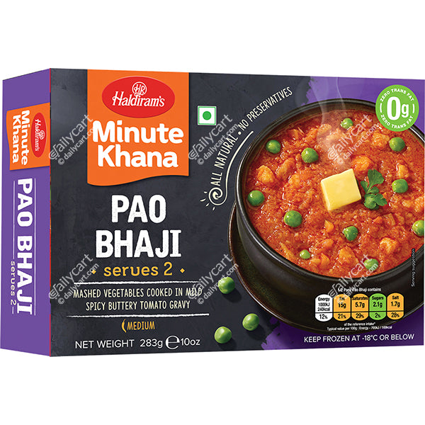 Haldiram's Pao Bhaji, 283 g, (Frozen)