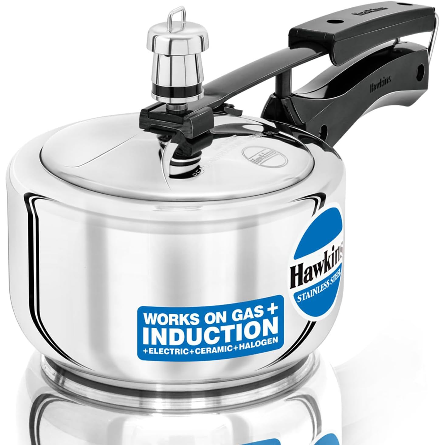 Hawkins Stainless Steel Pressure Cooker, 1.5 litre (HSS15)