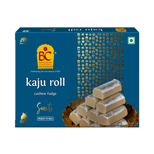 Bhikharam Chandmal Kaju Roll (Mini), 150 gm