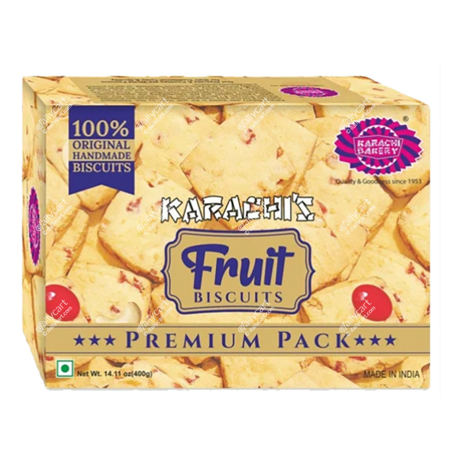 Karachi Fruit Biscuits - New Pack, 400 g