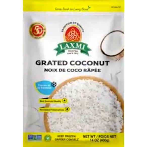 Laxmi Grated Coconut, 400 g, (Frozen)