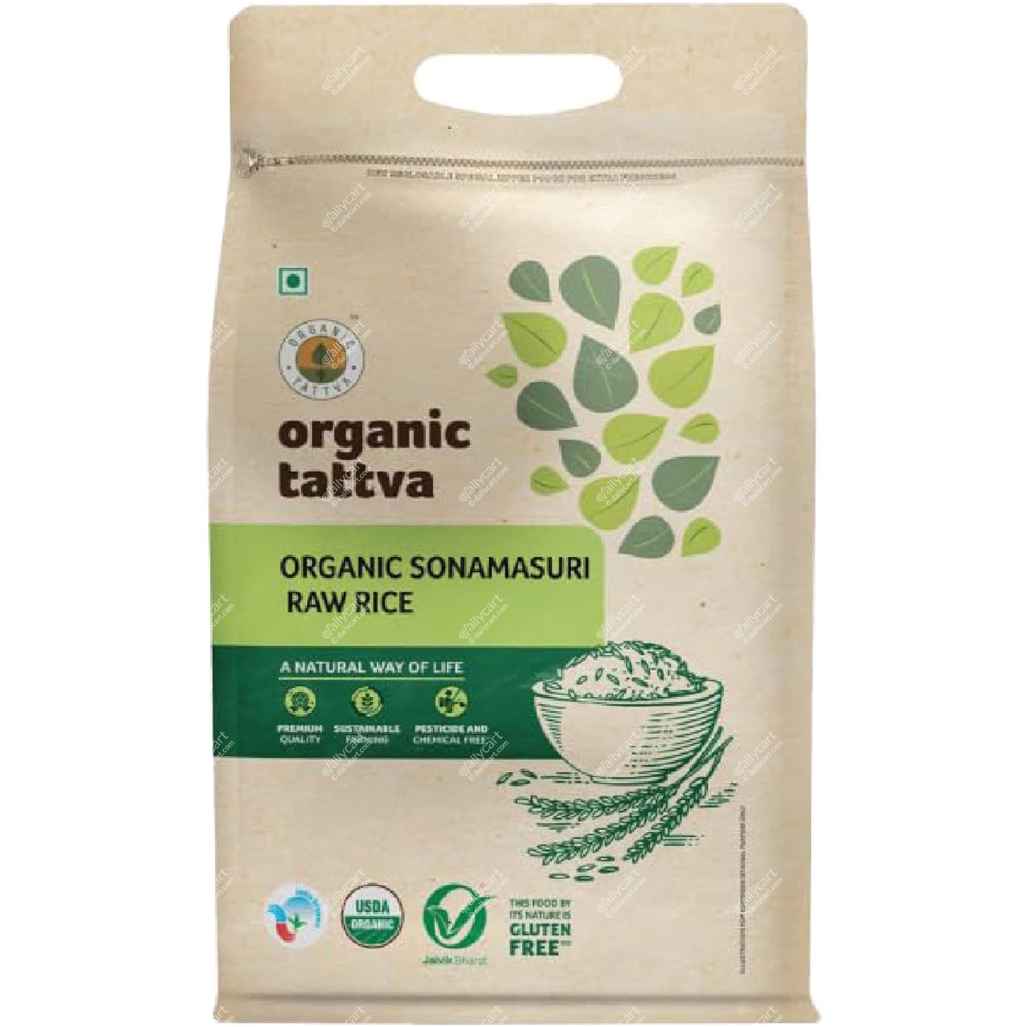 Organic Tattva Organic Sona Masoori Rice, 10 lb