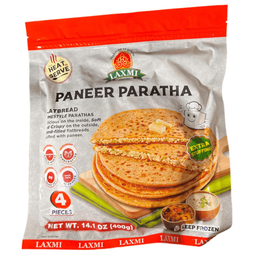 Laxmi Paneer Paratha, 4 Pieces, (Frozen)