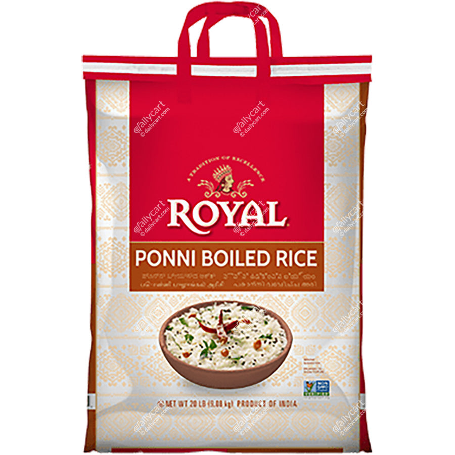 Royal Ponni Boiled Rice, 20 lb