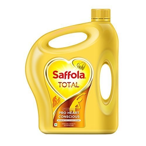 Saffola Total Cooking Oil, 5 litre, ( Unique Blend of Rice Bran Oil and Safflower Oil)