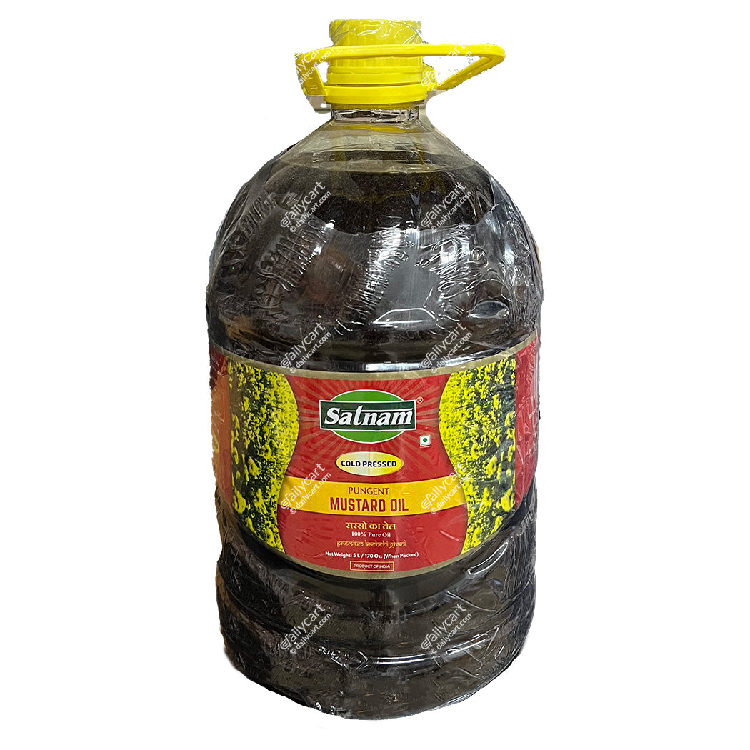 Satnam Mustard Oil - Cold Pressed, 5 litre