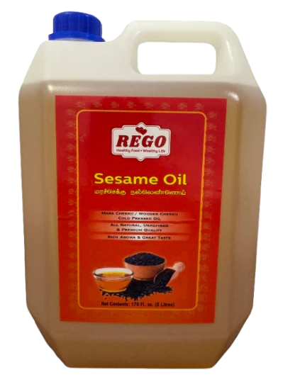 Avani Grains/ Rego Chekko Sesame Oil - Cold Pressed, 5 litre