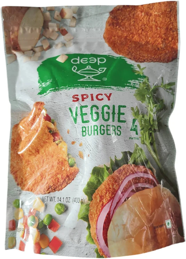 Deep Spicy Veggie Burger, 4 pcs, (Frozen)