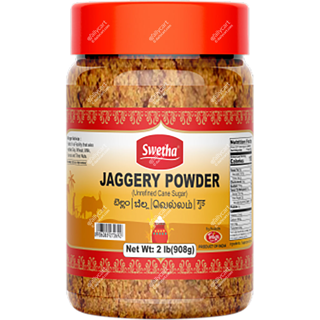 Swetha Jaggery Powder, 2 lb, Pet Jar