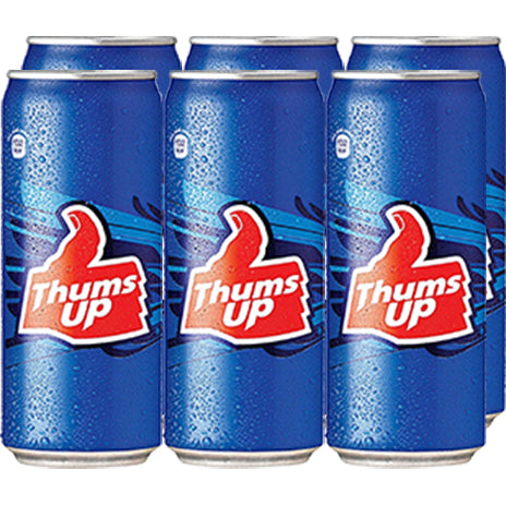 Thums Up Soda, 300 ml, Pack of 6 Cans