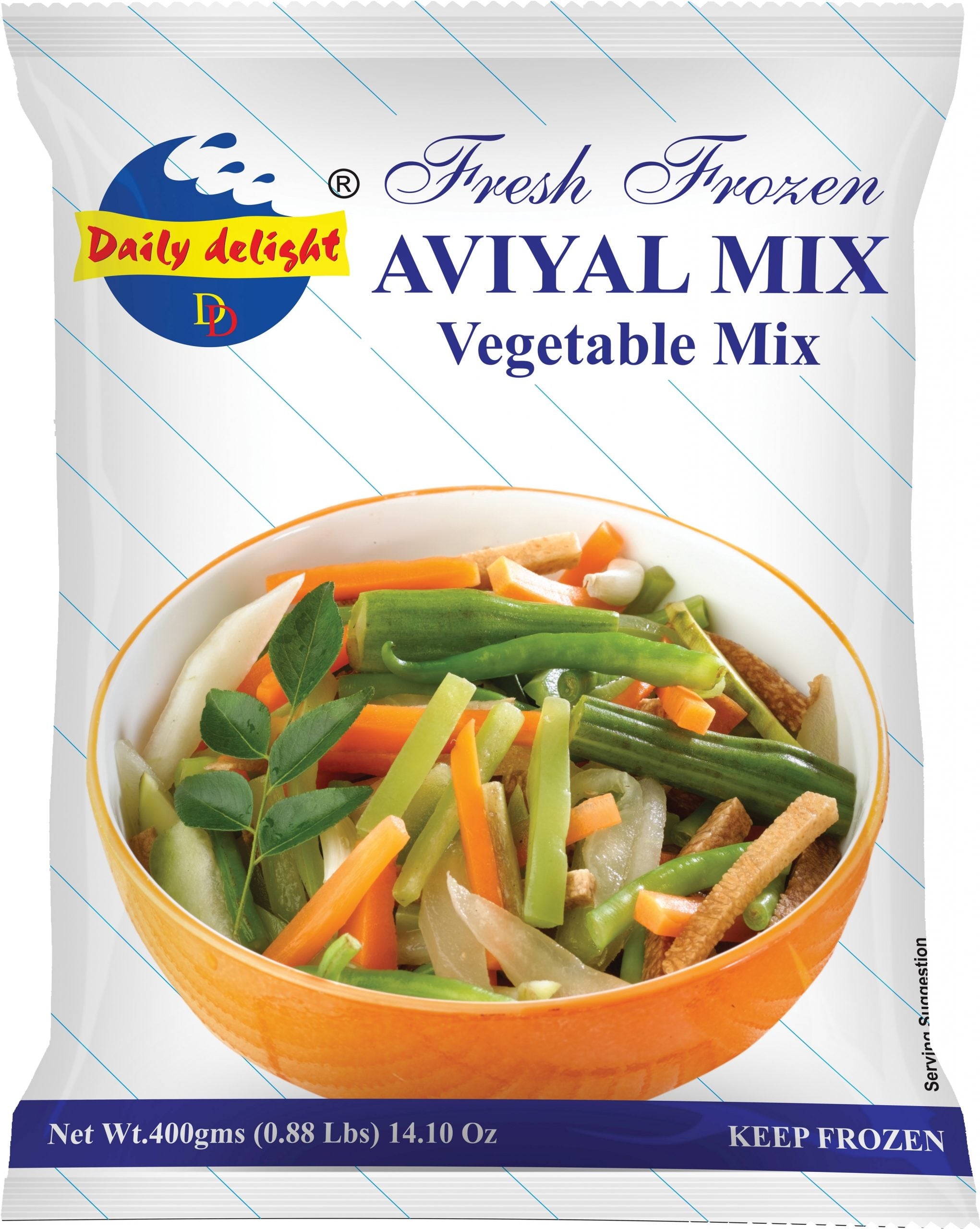 Daily Delight Aviyal Vegetable Mix, 454 g, (Frozen)