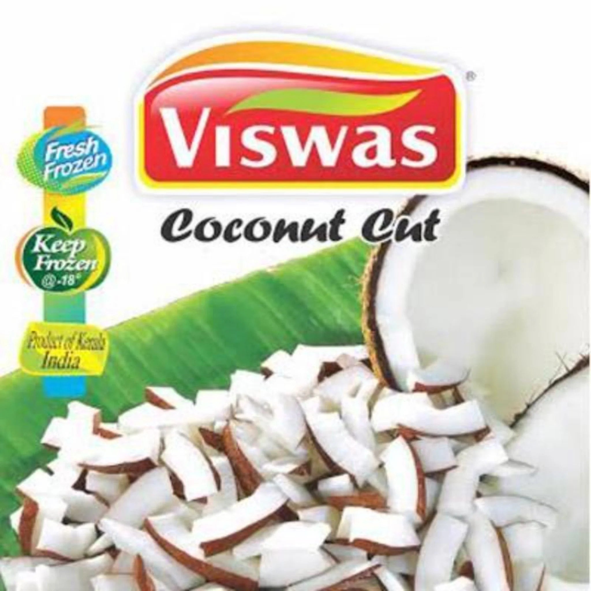 Viswas Cut (Sliced) Coconut, 400 g, (Frozen)